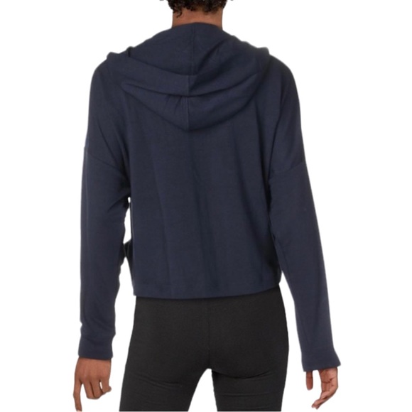 NWT Splendid Women's Metallic Striped Dolman Hooded Active Jacket - Picture 3 of 5